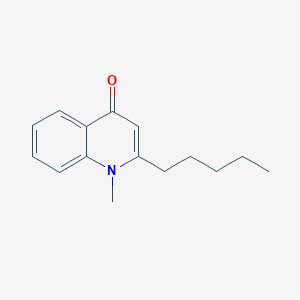 molecular formula C15H19NO B046255 1-Methyl-2-pentyl-4(1H)-quinolinone CAS No. 22048-98-2