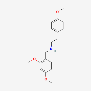molecular formula C18H23NO3 B4625600 N-(2,4-DIMETHOXYBENZYL)-N-(4-METHOXYPHENETHYL)AMINE 