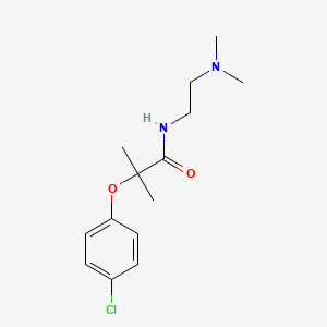 molecular formula C14H21ClN2O2 B4625966 Propionamide, 2-(p-chlorophenoxy)-N-(2-(dimethylamino)ethyl)-2-methyl- CAS No. 92320-57-5