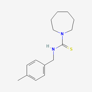molecular formula C15H22N2S B4626233 N~1~-(4-METHYLBENZYL)-1-AZEPANECARBOTHIOAMIDE 