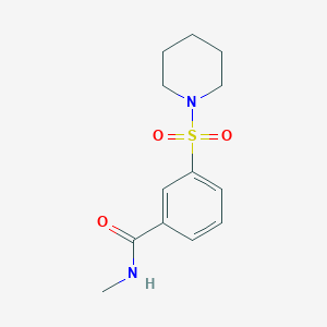molecular formula C13H18N2O3S B4626343 N-methyl-3-piperidin-1-ylsulfonylbenzamide 