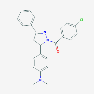 4-[1-(4-chlorobenzoyl)-3-phenyl-4,5-dihydro-1H-pyrazol-5-yl]-N,N-dimethylaniline