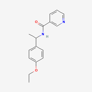 molecular formula C16H18N2O2 B4626591 N-[1-(4-ethoxyphenyl)ethyl]pyridine-3-carboxamide 