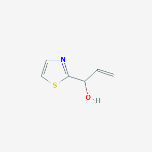 molecular formula C6H7NOS B046266 1-(Thiazol-2-yl)prop-2-en-1-ol CAS No. 112969-95-6