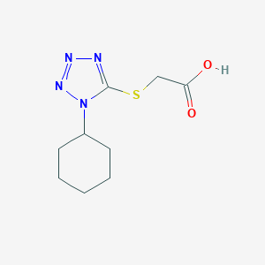 [(1-Cyclohexyl-1H-tetraazol-5-yl)sulfanyl]-acetic acid