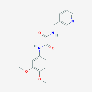 molecular formula C16H17N3O4 B4626722 N'-(3,4-dimethoxyphenyl)-N-(pyridin-3-ylmethyl)oxamide 