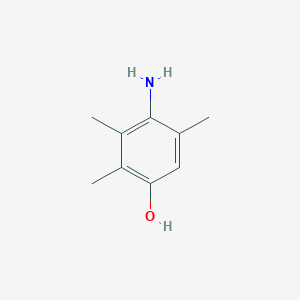 molecular formula C9H13NO B046268 2,3,5-Trimethyl-4-aminophenol CAS No. 10486-46-1