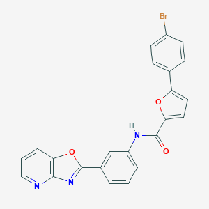 molecular formula C23H14BrN3O3 B462693 5-(4-bromophenyl)-N-(3-[1,3]oxazolo[4,5-b]pyridin-2-ylphenyl)-2-furamide CAS No. 328976-75-6