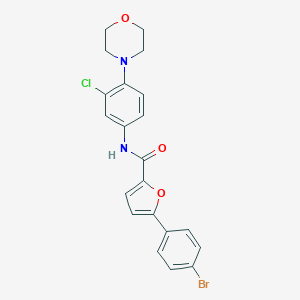 5-(4-bromophenyl)-N-[3-chloro-4-(4-morpholinyl)phenyl]-2-furamide