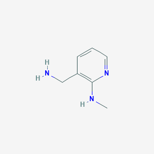 molecular formula C7H11N3 B046270 3-(aminomethyl)-N-methylpyridin-2-amine CAS No. 120182-89-0