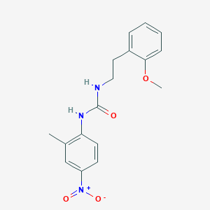 molecular formula C17H19N3O4 B4627181 N-(2-METHOXYPHENETHYL)-N'-(2-METHYL-4-NITROPHENYL)UREA 