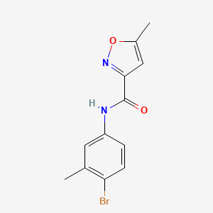 molecular formula C12H11BrN2O2 B4627322 n-(4-Bromo-3-methylphenyl)-5-methylisoxazole-3-carboxamide 