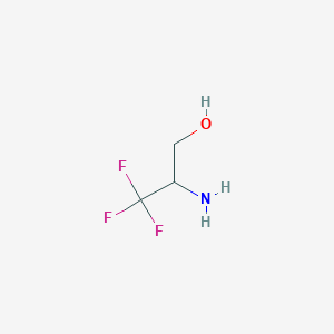 molecular formula C3H6F3NO B046281 2-Amino-3,3,3-trifluoropropan-1-ol CAS No. 162684-85-7