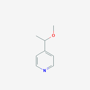 molecular formula C8H11NO B046283 4-(1-Methoxyethyl)pyridine CAS No. 124528-27-4
