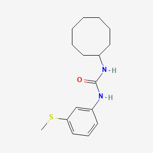 molecular formula C16H24N2OS B4628566 N-CYCLOOCTYL-N'-[3-(METHYLSULFANYL)PHENYL]UREA 