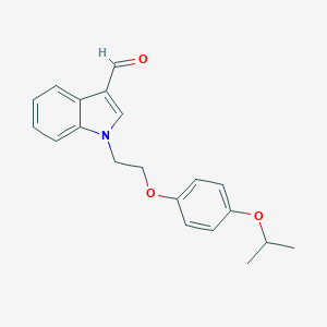 molecular formula C20H21NO3 B462877 1-[2-(4-isopropoxyphenoxy)ethyl]-1H-indole-3-carbaldehyde CAS No. 445407-37-4