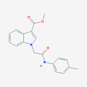 molecular formula C19H18N2O3 B462909 Methyl 1-[2-(4-methylanilino)-2-oxoethyl]indole-3-carboxylate CAS No. 723750-70-7