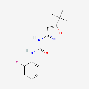 molecular formula C14H16FN3O2 B4629162 N-[5-(TERT-BUTYL)-3-ISOXAZOLYL]-N'-(2-FLUOROPHENYL)UREA 