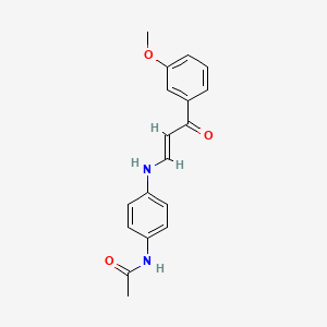 molecular formula C18H18N2O3 B4629184 N-(4-{[(1E)-3-(3-methoxyphenyl)-3-oxoprop-1-en-1-yl]amino}phenyl)acetamide 