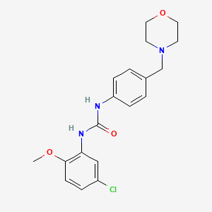 molecular formula C19H22ClN3O3 B4629379 N-(5-CHLORO-2-METHOXYPHENYL)-N'-[4-(MORPHOLINOMETHYL)PHENYL]UREA 