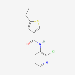 molecular formula C12H11ClN2OS B4629415 N-(2-CHLORO-3-PYRIDYL)-5-ETHYL-3-THIOPHENECARBOXAMIDE 