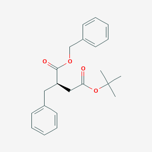 molecular formula C22H26O4 B046297 (R)-2-Benzyl-succinic acid 1-benzyl ester 4-tert-butyl ester CAS No. 116129-88-5
