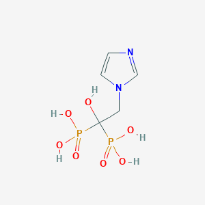 molecular formula C5H10N2O7P2 B000463 Zoledronic acid CAS No. 118072-93-8
