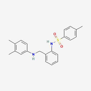molecular formula C22H24N2O2S B4630412 N-[2-[(3,4-dimethylanilino)methyl]phenyl]-4-methylbenzenesulfonamide 