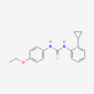 molecular formula C18H20N2OS B4630421 N-(2-cyclopropylphenyl)-N'-(4-ethoxyphenyl)thiourea 