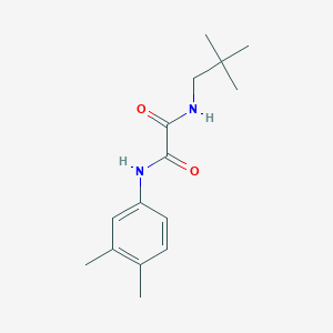 molecular formula C15H22N2O2 B4630714 N'-(3,4-dimethylphenyl)-N-(2,2-dimethylpropyl)oxamide 
