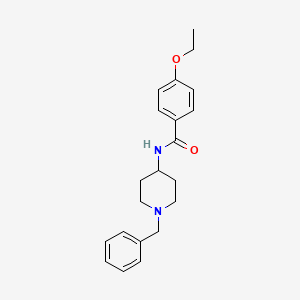 molecular formula C21H26N2O2 B4630984 N-(1-benzylpiperidin-4-yl)-4-ethoxybenzamide 