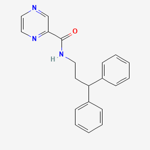 molecular formula C20H19N3O B4631008 N-(3,3-diphenylpropyl)pyrazine-2-carboxamide 