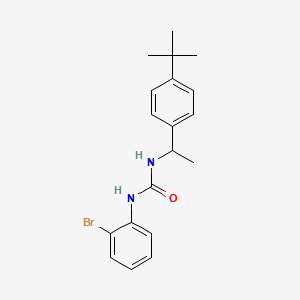 molecular formula C19H23BrN2O B4631014 1-(2-Bromophenyl)-3-[1-(4-tert-butylphenyl)ethyl]urea 