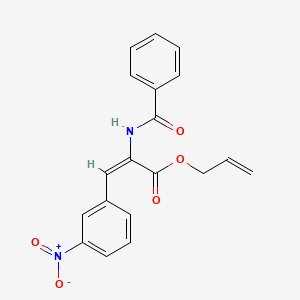 molecular formula C19H16N2O5 B4631095 prop-2-enyl (E)-2-benzamido-3-(3-nitrophenyl)prop-2-enoate 