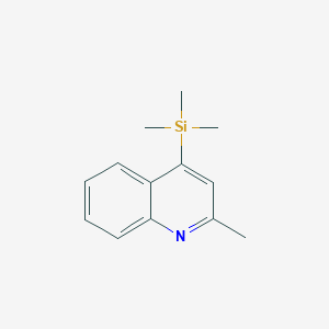 molecular formula C13H17NSi B046311 2-Methyl-4-(trimethylsilyl)quinoline CAS No. 124393-06-2