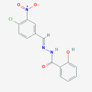B463171 N'-(4-chloro-3-nitrobenzylidene)-2-hydroxybenzohydrazide CAS No. 5280-57-9