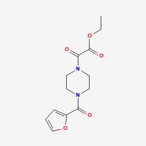 molecular formula C13H16N2O5 B4631953 ETHYL 2-[4-(2-FURYLCARBONYL)PIPERAZINO]-2-OXOACETATE 