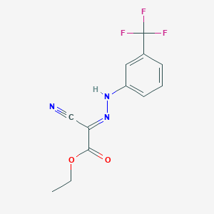 molecular formula C12H10F3N3O2 B463197 ethyl (2E)-cyano{2-[3-(trifluoromethyl)phenyl]hydrazinylidene}ethanoate CAS No. 28313-73-7