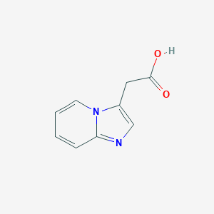 molecular formula C9H8N2O2 B046324 Imidazo[1,2-a]pyridin-3-ylacetic acid CAS No. 17745-04-9