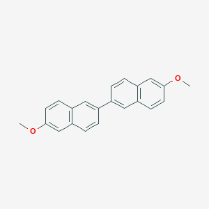 molecular formula C22H18O2 B046328 6,6'-二甲氧基-2,2'-联萘基 CAS No. 29619-45-2