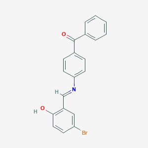 {4-[(5-Bromo-2-hydroxybenzylidene)amino]phenyl}(phenyl)methanone