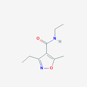 molecular formula C9H14N2O2 B4633357 N,3-diethyl-5-methylisoxazole-4-carboxamide 