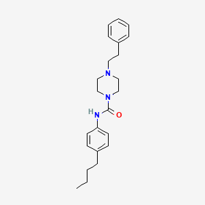 molecular formula C23H31N3O B4633501 N-(4-butylphenyl)-4-(2-phenylethyl)piperazine-1-carboxamide 