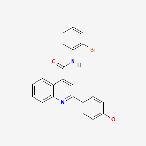 molecular formula C24H19BrN2O2 B4633566 N-(2-bromo-4-methylphenyl)-2-(4-methoxyphenyl)quinoline-4-carboxamide 