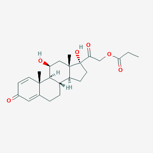 molecular formula C24H32O6 B046336 泼尼松龙 21-丙酸酯 CAS No. 5740-62-5