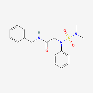 molecular formula C17H21N3O3S B4633630 N-BENZYL-2-[(DIMETHYLSULFAMOYL)(PHENYL)AMINO]ACETAMIDE 