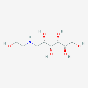molecular formula C8H19NO6 B046339 1-去氧-1-(2-羟乙基氨基)-D-葡萄糖醇 CAS No. 54662-27-0