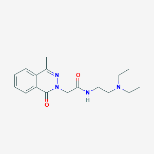 molecular formula C17H24N4O2 B4633961 N-[2-(diethylamino)ethyl]-2-(4-methyl-1-oxo-2(1H)-phthalazinyl)acetamide 