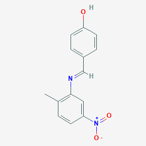 4-[({5-Nitro-2-methylphenyl}imino)methyl]phenol