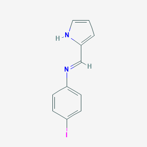 molecular formula C11H9IN2 B463400 4-iodo-N-[(E)-1H-pyrrol-2-ylmethylidene]aniline CAS No. 5269-09-0